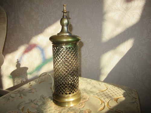 Messing lampe ornament - messing,